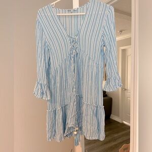 Blue island swim coverup dress size XS